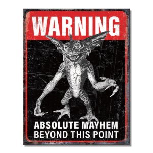 画像: アンティークプレート　(GREMLINS -Warning) 