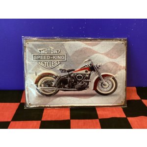 画像: アンティーク風メタルプレート(SPEED KING FLAG)