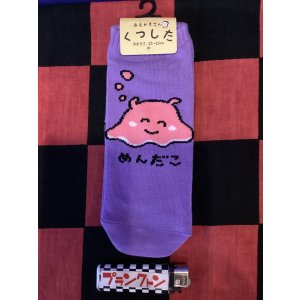 画像: おえかきさんシリーズ　レディース靴下（めんだこさん)