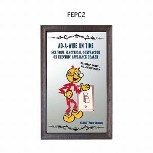 画像: レディキロ　ビンテージパブミラー（縦）