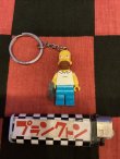 画像1: LEGO風ブロック　キャラクターキーホルダー(シンプソンズ/ホーマー）