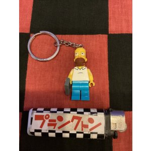 画像: LEGO風ブロック　キャラクターキーホルダー(シンプソンズ/ホーマー）