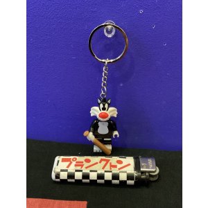 画像: LEGO風ブロック　キャラクターキーホルダー(ルーニーテューンズ/シルベスター)