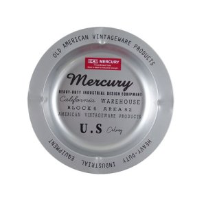 画像: MERCURY アメリカンビンテージスモールトレイ(カーシブ　シルバー)