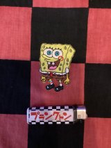 画像: スポンジボブ　ワッペン (ダイカット／にっこり)