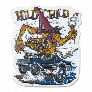 画像: ラットフィンク　エンボスプレート(RatFink Tin Sign WILD CHILD)