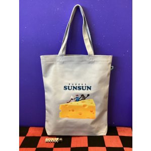 画像: パペットスンスン　ぴょこっとトートバッグ(チーズ/ライトブルー)