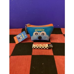 画像: パペットスンスン　三角ミニポーチ（アップ）
