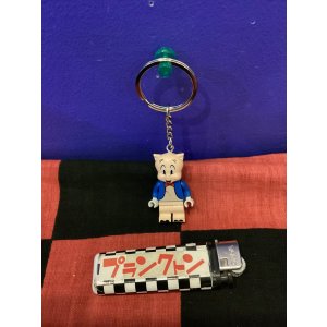 画像: LEGO風ブロック　キャラクターキーホルダー(ポーキー　ピック)
