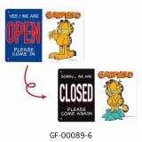 画像: ガーフィールド　プラサインプレート（OPEN  CLOSED）