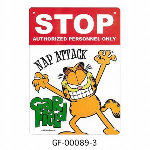 画像: ガーフィールド　プラサインプレート（STOP）