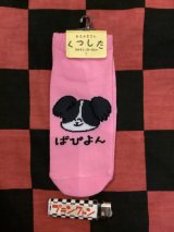 画像: おえかきさんシリーズ　レディース靴下（ぱぴよんさん) 
