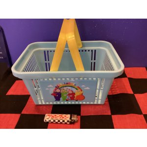 画像: テレタビーズ　キャラバスケット（ブルー　レインボー）