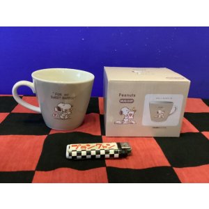 画像: スヌーピー　マグカップ  (ハート　レター）