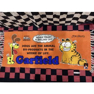 画像: コットンキッチンマット （ガーフィールド/オレンジ）
