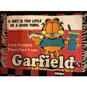 画像: アメリカンコットンマット(ガーフィールド/レッド×ホワイト)