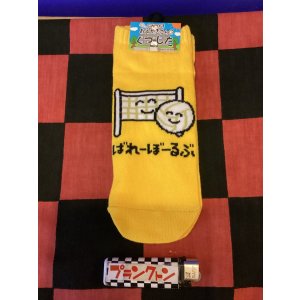 画像: おえかきさんシリーズ　レディース靴下（ばれーぼーるぶ) 