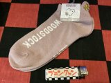 画像: スヌーピー　バックポイント　レディース靴下（ウッドストック/クスミピンク）66