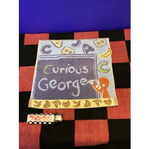 画像: おさるのジョージ　ミニタオル　(コクバン/ブルー)