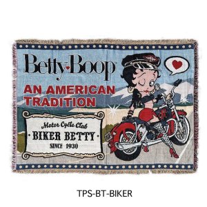 画像: Betty Boop　フリンジタペストリー　（バイク）
