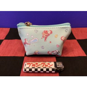 画像: おさるのジョージ　三角ミニポーチ（たのしい)