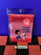 画像: スヌーピー　ストレージバッグ(レッド　スヌーピー＆ルーシー)