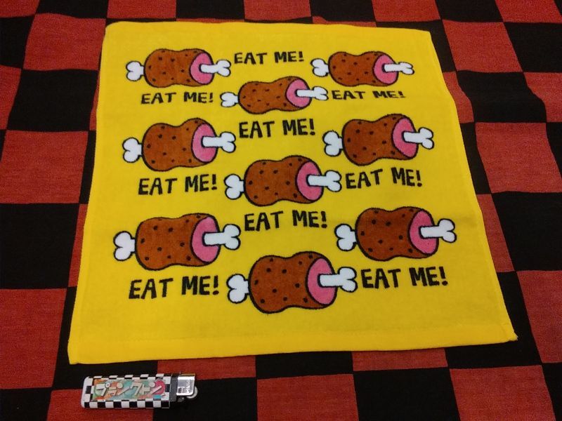 画像1: ハンドタオル（おえかきさん/ EAT ME MEAT/肉）