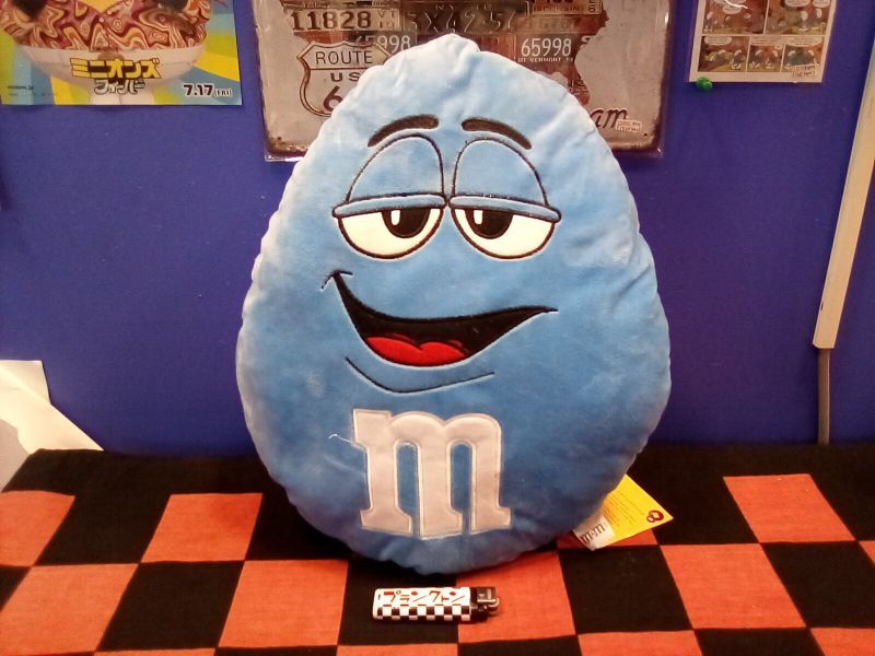 画像1: m&ms クッション（ブルー）