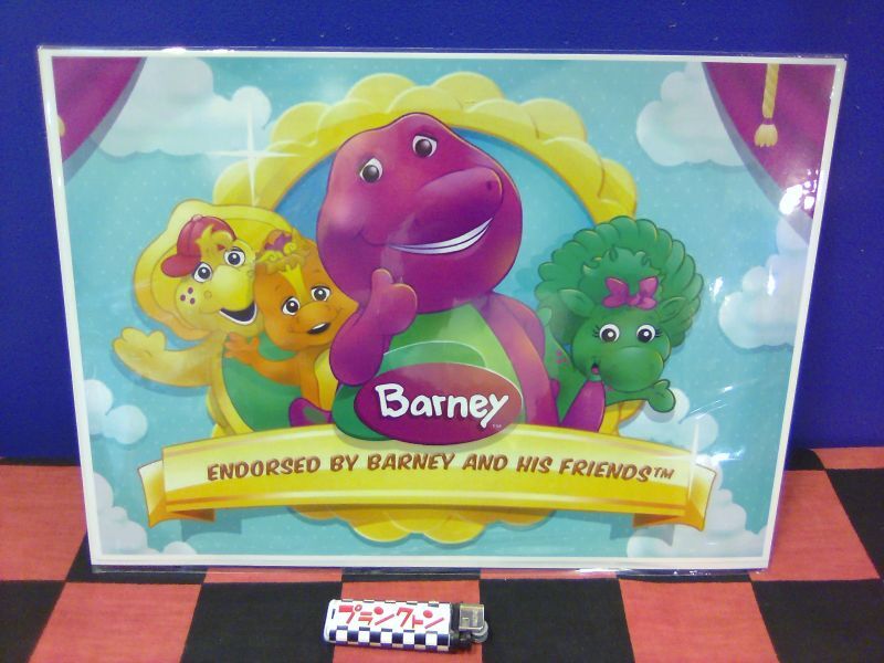 画像1: バーニー　キャラクターポスター（Barney  4人　空）