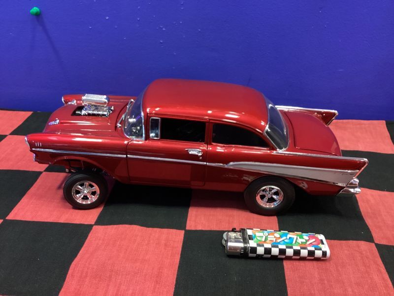 ラットフィンク 1957CHEVROLET BEL AIR RAT FINK GASSER RED シボレー 