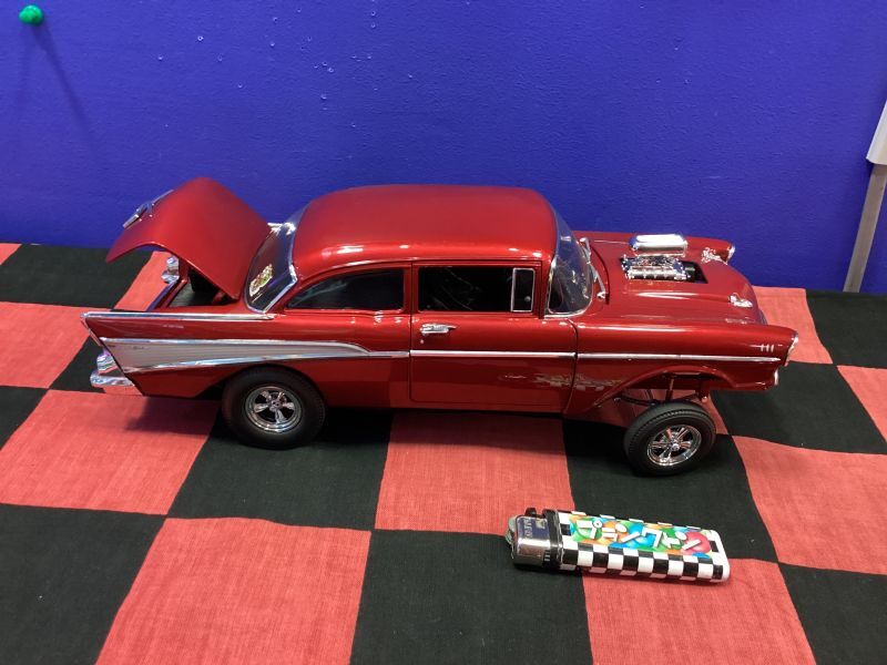 ラットフィンク 1957CHEVROLET BEL AIR RAT FINK GASSER RED シボレー 