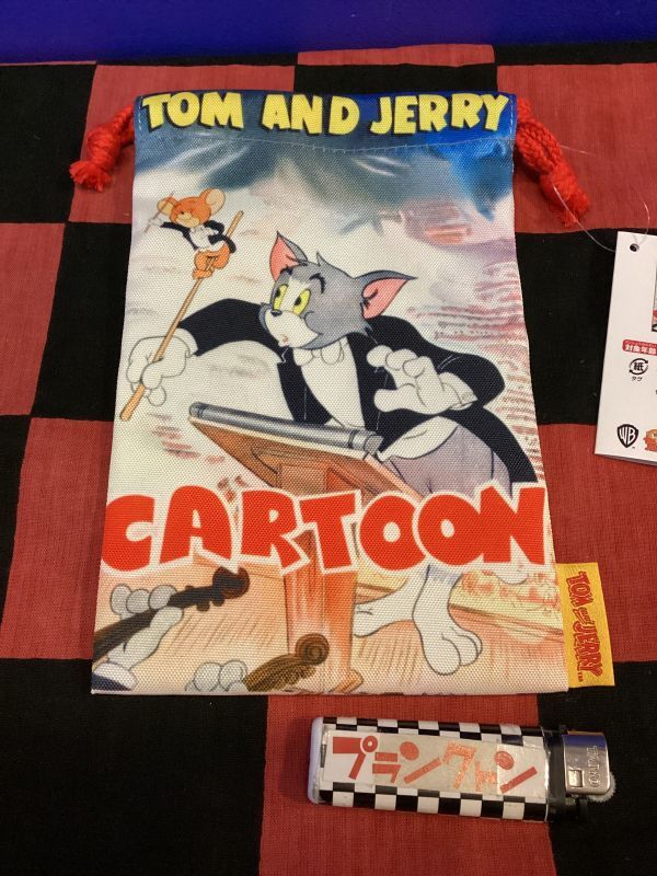 画像1: トムとジェリー　フラット巾着　ポスターアート巾着（カラー)