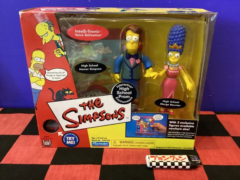 画像1: シンプソンズ　トーキングフィギュア　（High School Prom/Homer&Marge） デッドストック品