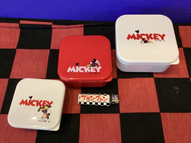 画像2: ミッキーマウス　3Pランチボックス（ロゴ　ホワイト）