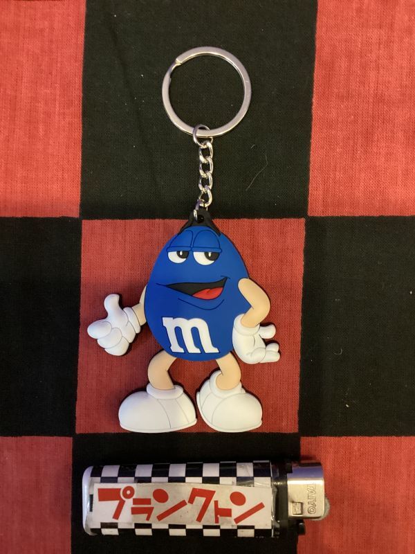 画像1: m&ms ラバーキーホルダー（ブルー）