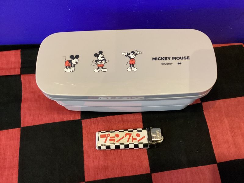 画像1: ミッキーマウス　2段ランチボックス（グレー　Warm-up）