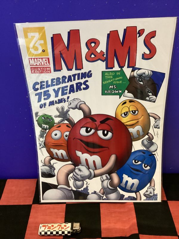 画像1: M&M  キャラクターポスター　(5人が走る)