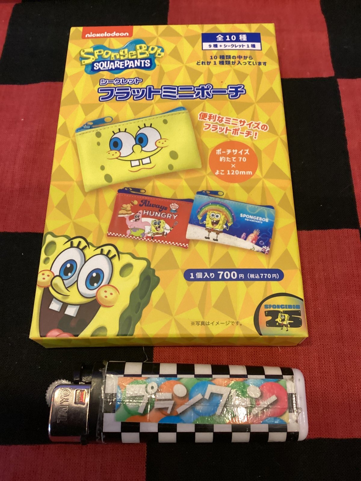 画像1: スポンジボブ　シークレットフラットミニポーチ