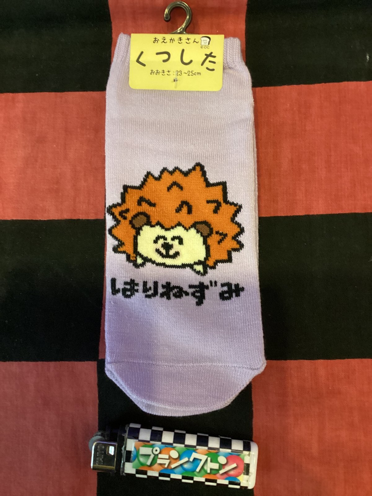 画像1: おえかきさんシリーズ　レディース靴下（はりねずみさん) 