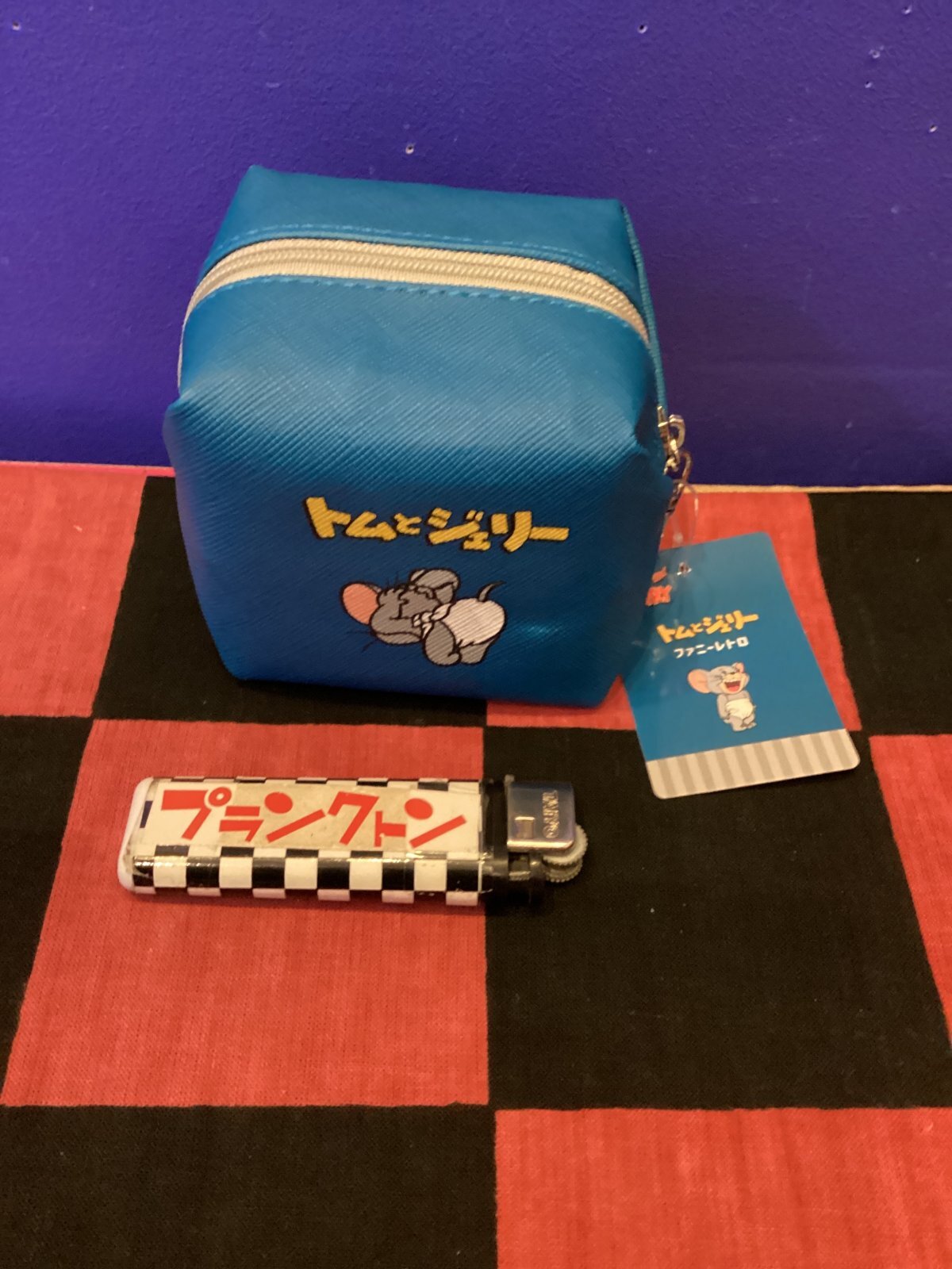 画像2: トム＆ジェリー　ミニスクエアポーチキーホルダー（ひらがな　ブルー）