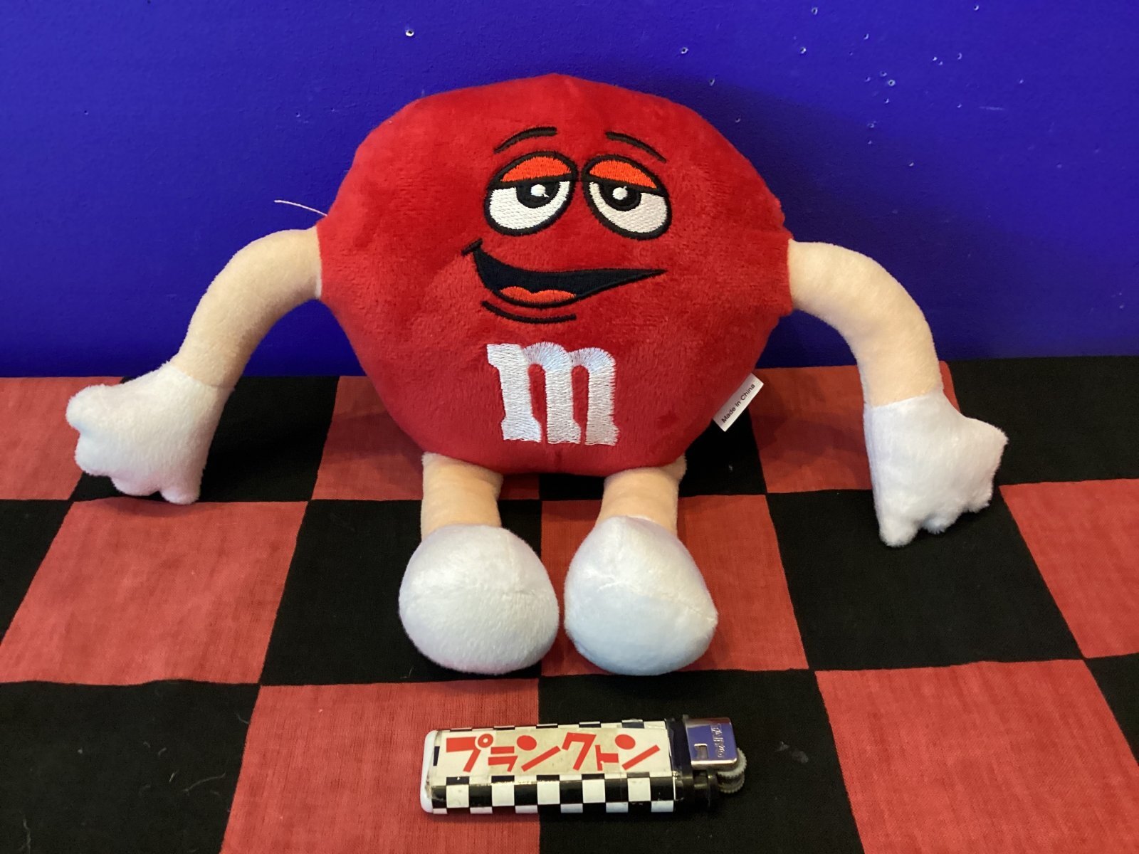 画像1: m&ms　プラッシュドール　ぬいぐるみ（レッド）