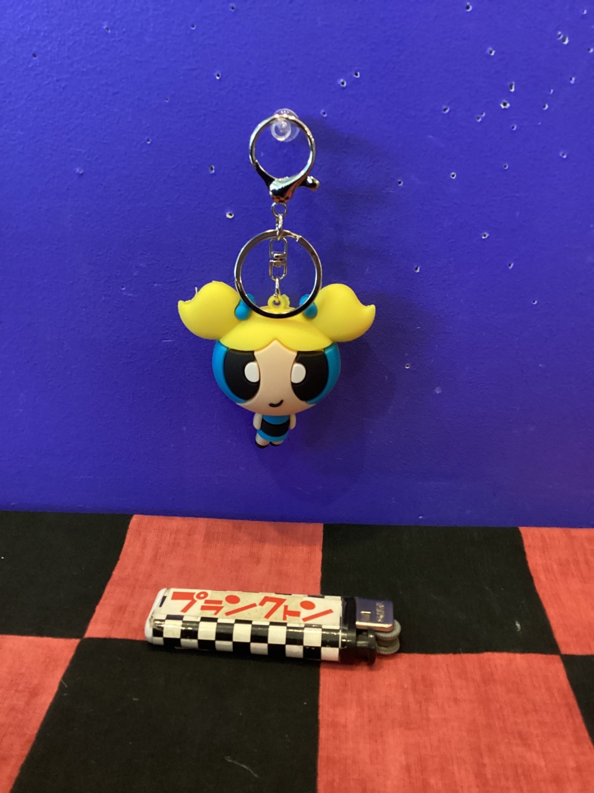 画像1: パワーパフガールズ　3Dラバーキーホルダー（バブルス）