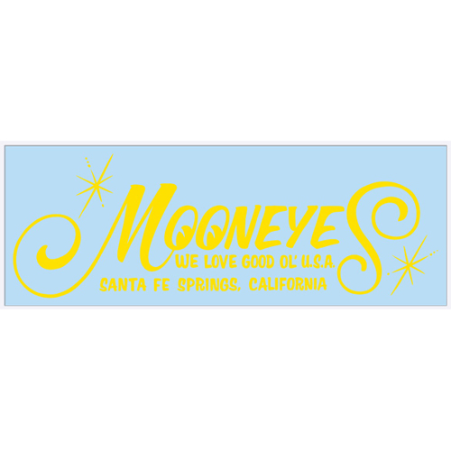 画像1: MOONEYES Logo抜き ステッカー(ビッグ　ロゴ　YE)