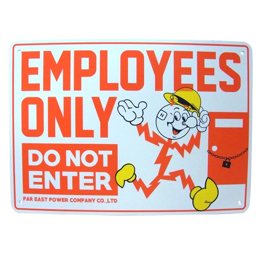 画像1: レディキロワット　プラサインプレート（EMPLOYEES　ONLY）