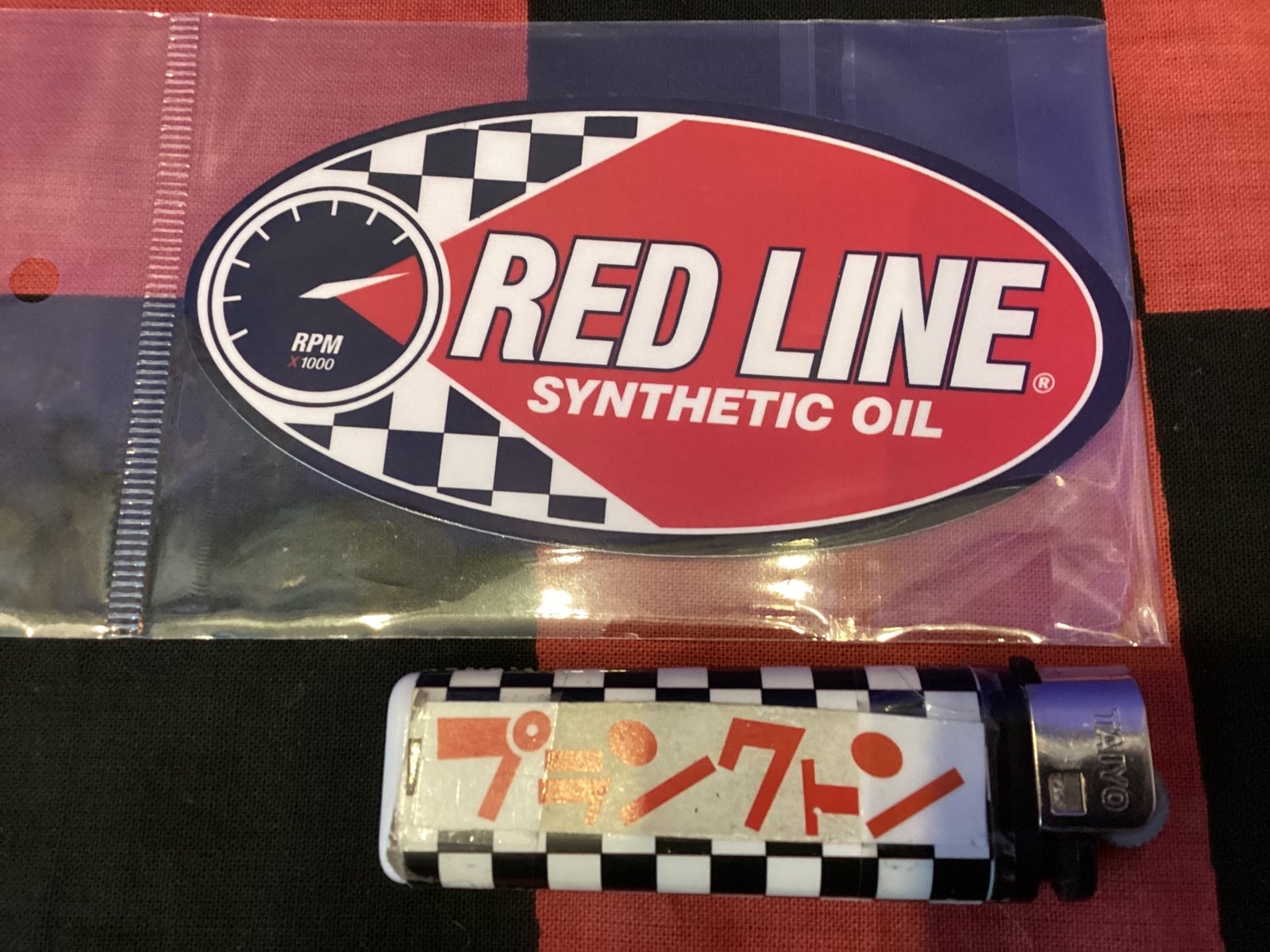 画像1: アメリカン　レーシング　ステッカー(RED LINE)