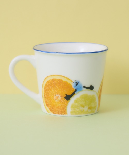 画像4: パペットスンスン　カラーラインマグカップ(シトラス)