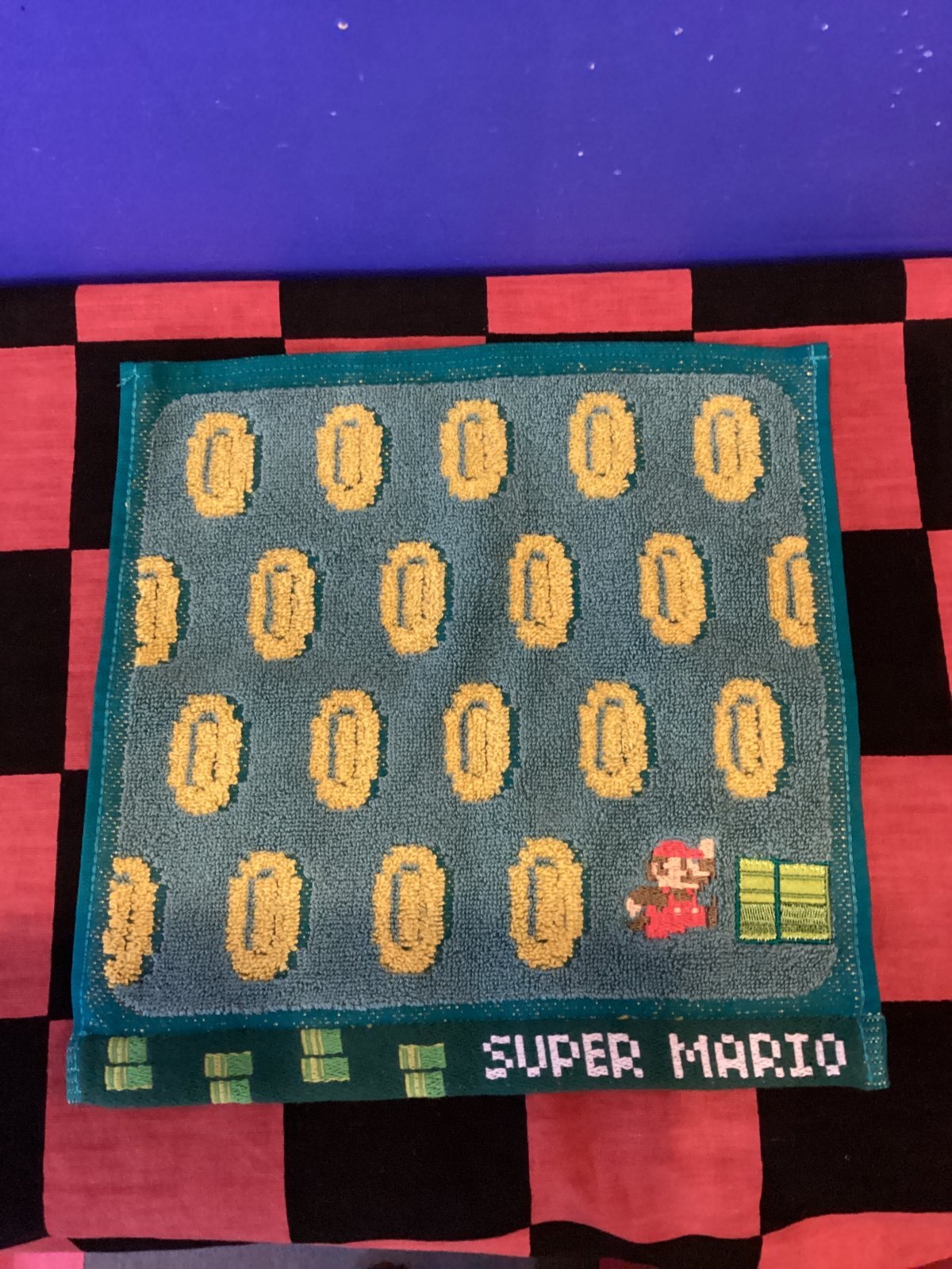 画像1: スーパーマリオ　ミニタオル（地下ステージ）