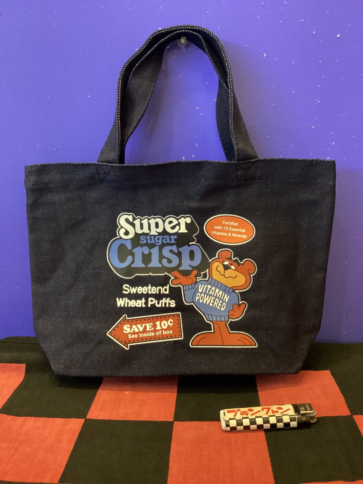 画像1: ミニトートバッグ（CRISP/ネイビー）