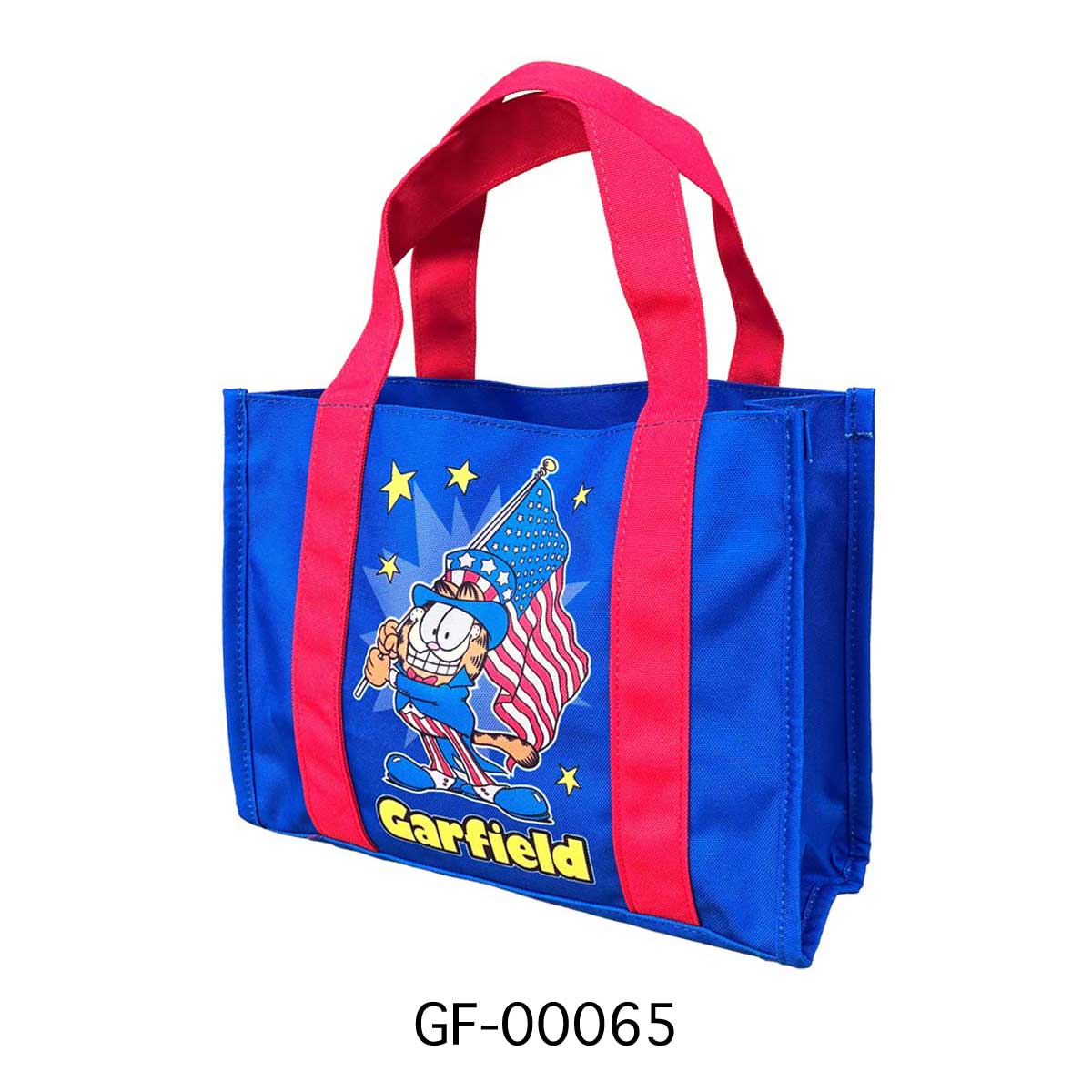 画像1: スクエアミニトートバッグ (ガーフィルド/ブルー)