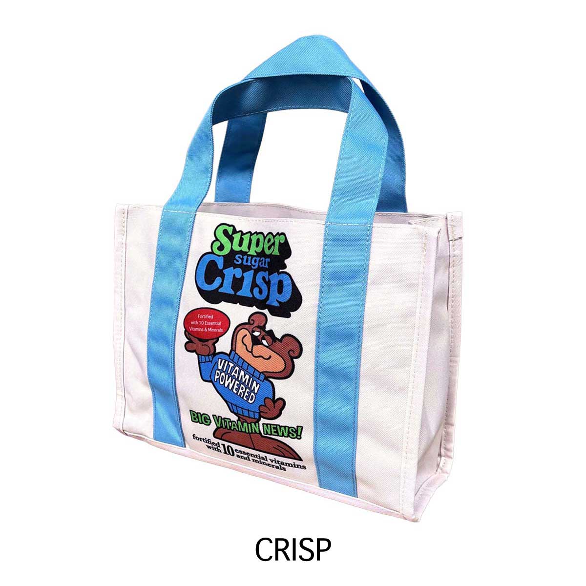 画像1: スクエアミニトートバッグ (CRISP/ホワイト)